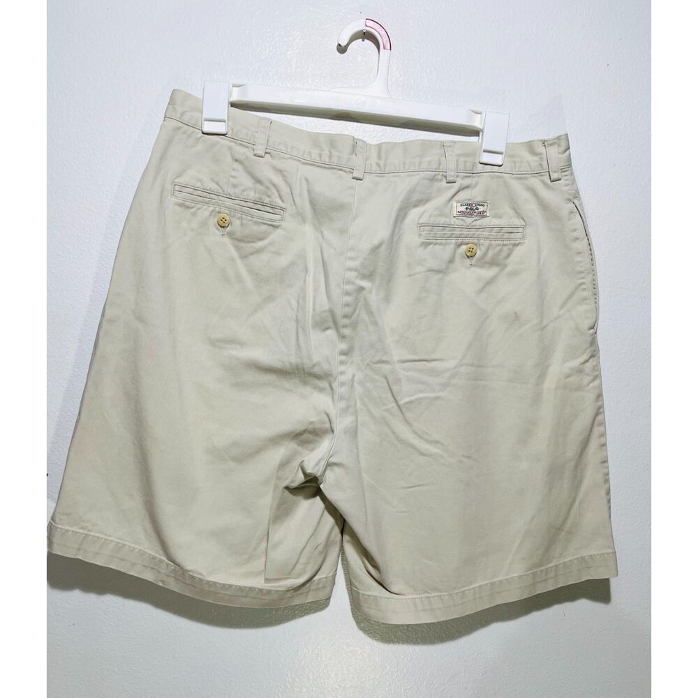 Polo Ralph Lauren Tyler shorts khaki beige cotton classic casual office men 38